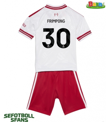 Liverpool Jeremie Frimpong #30 Bortaställ Barn 2026-27 Kortärmad (+ Korta byxor)